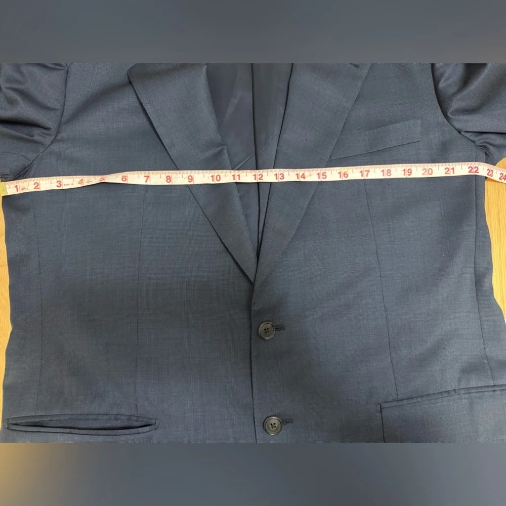 Bruno Magli Roma Blazer | Made in Italy | 100% Wool Super 100’s | Navy Size 44 L